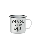 EVERY DEJ IS GUD DEJ - bílý plecháček 350 ml