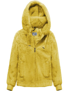 Žltá plyšová bunda s kapucňou (2019)