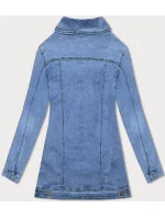 Svetlomodrá dlhá džínsová bunda (GD8750-LK)