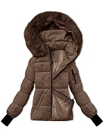 Dámská zimní bunda v barvě s odepínací kapucí model 21248241 - S'WEST Dámská zimní bunda v barvě s odepínací kapucí model 21248241 - S'WEST