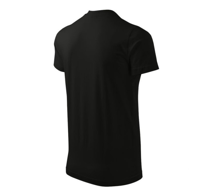 Mafini Ťažké tričko s výstrihom do VM MLI-11101 čierna