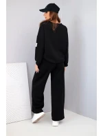 Dámsky set maslová mikina + nohavice čierna Dámsky set maslová mikina + nohavice čierna