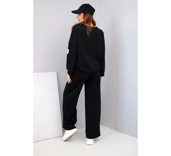 Dámsky set maslová mikina + nohavice čierna Dámsky set maslová mikina + nohavice čierna