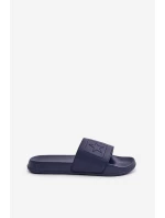 Ľahké pánske papuče s logom Big Star OO174031 Dark Blue Ľahké pánske papuče s logom Big Star OO174031 Dark Blue