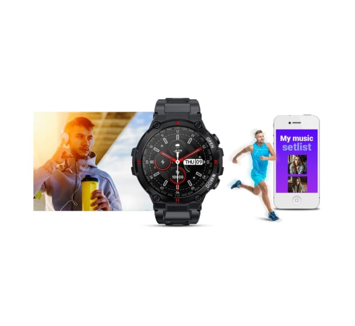 GIEWONT Black GW430-1 smart hodinky GIEWONT Black GW430-1 smart hodinky