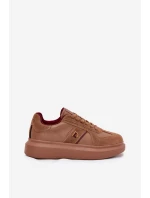 Dámské Kožené Sneakersy Na Platformě Just Dare Hnědé model 21703379 - Daniel Lopez Just Dare Dámské Kožené Sneakersy Na Platformě Just Dare Hnědé model 21703379 - Daniel Lopez Just Dare