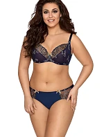 Dámska podprsenka V-9341 Tmavomodrá vzor - Axami