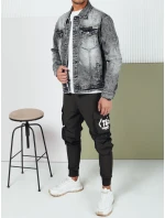 Pánská džínová bunda černá model 21974400 - Dstreet