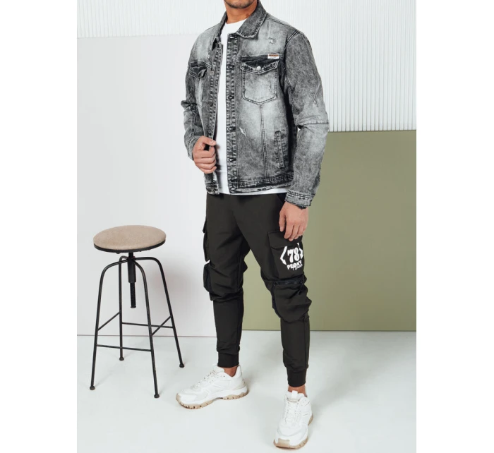 Pánská džínová bunda černá model 21974400 - Dstreet