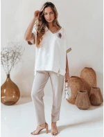 Dámská halenka oversize SHINE LOVE bílá Dstreet model 21989309 - FashionStreet Dámská halenka oversize SHINE LOVE bílá Dstreet model 21989309 - FashionStreet