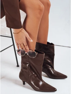 Dámské hnědé kozačky Dstreet model 21993437 - FashionStreet