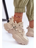 Buty Sportowe Sneakersy GOE MM2N4015 Beżowe
