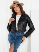 Dámska kožená bunda MOLTION black FashionStreet TY4158