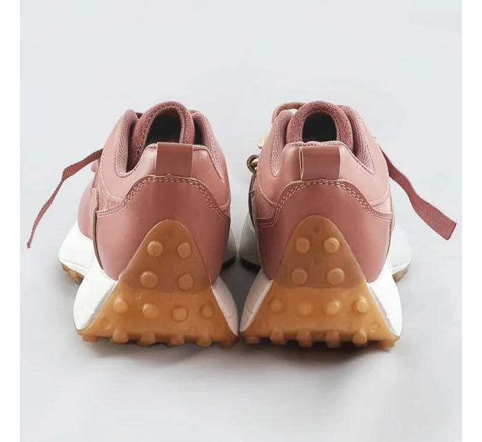 Růžové sportovní boty s řetízkem model 17209347