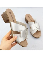 Dámske zlaté kožené žabky Remonte R8759-90 Dámske zlaté kožené žabky Remonte R8759-90