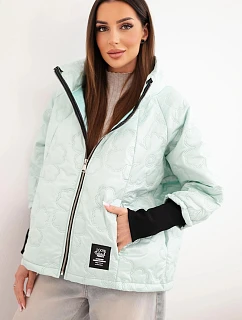 Dámská jarní prošívaná bunda s  a zipem model 22040182 - K-Fashion