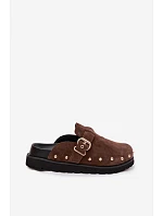 z semiše na platformě s a přezkou Big Star Čokoládové model 22100931 - Big Star Shoes