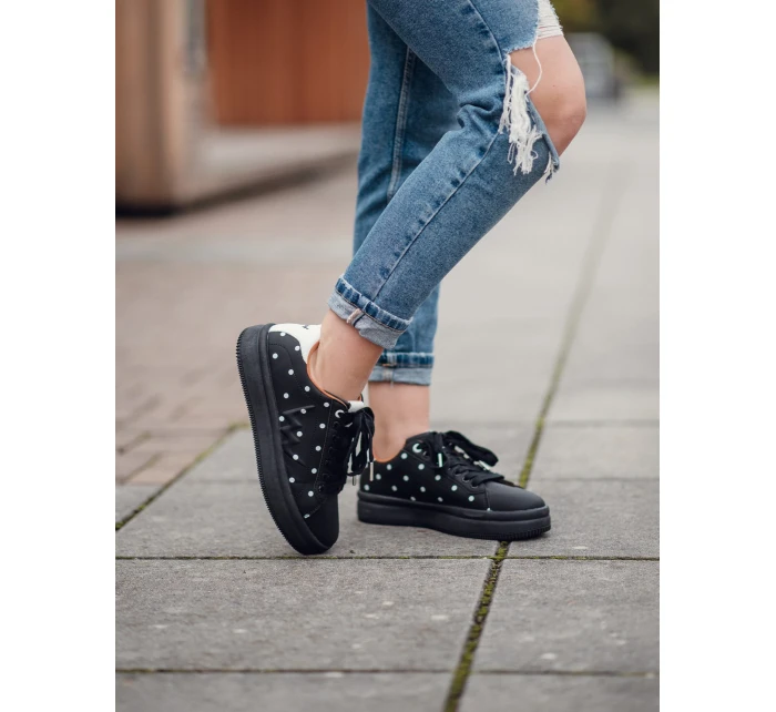Dámske topánky Vuch Lucky Dots Black Dámske topánky Vuch Lucky Dots Black