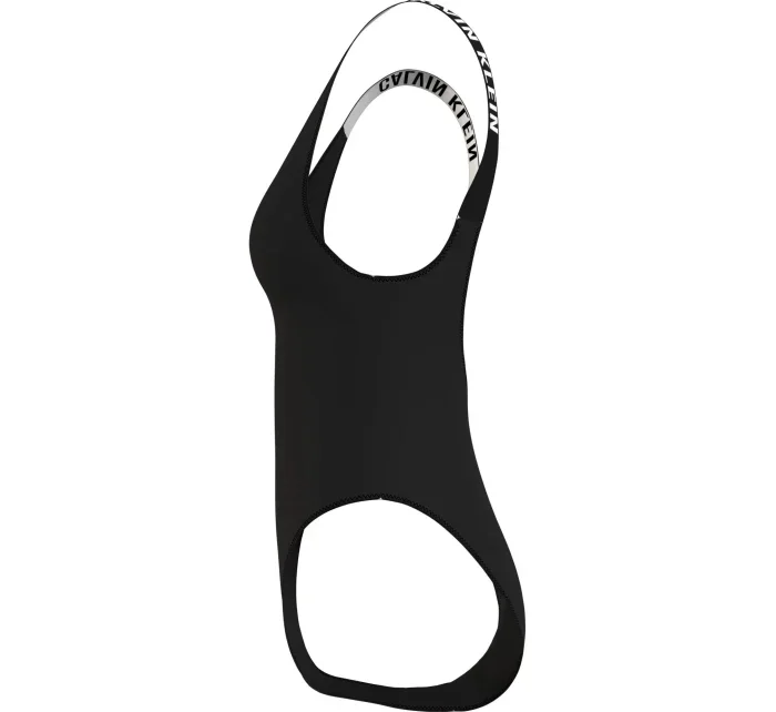 Dámske jednodielne plavky KW0KW01599 BEH black - Calvin Klein
