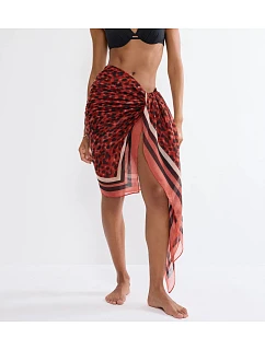 Plážové pareo MyWear - BROWN COMBINATION - TRIUMPH BROWN COMBINATION - TRIUMPH