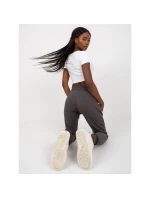 Tmavě šedé melanžové základní tepláky model 21462239 - BASIC FEEL GOOD