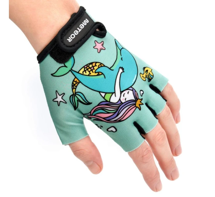 Detské cyklistické rukavice Jr 26169-26171 - Meteor