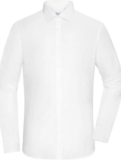 Daiber JN 1372 Popelínová košeľa slim fit s dlhým rukávom 02.1372 biela