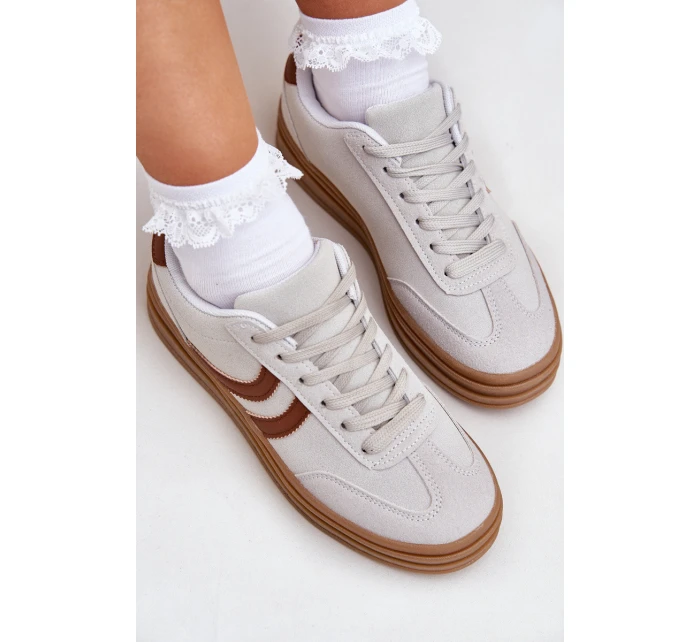 Stylové tenisky na platformě šedé model 21682892 - Boto