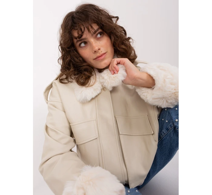 Kurtka NM KR jasny beżowy model 19011859 - FPrice Kurtka NM KR jasny beżowy model 19011859 - FPrice