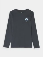 Chlapecké triko s dlouhým rukávem 4F - grafitové