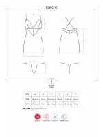 Košilka 828-CHE chemise - Obsessive