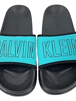 Plážové šľapky KW0KW00728 tyrkysová - Calvin Klein