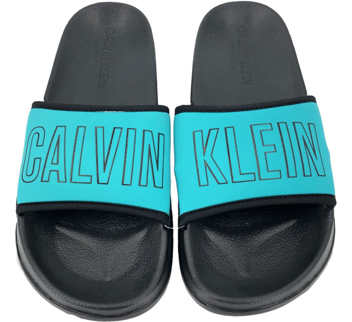Plážové šľapky KW0KW00728 tyrkysová - Calvin Klein