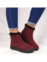 Dámske nepremokavé snehové topánky 9SN26-1467 EVE181C Burgundy - NOVINKY