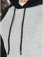 Pánská šedá základní mikina s kapucí Dstreet model 21985976 - FashionStreet