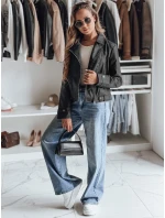 Dámska kožená bunda DARKGLORY black FashionStreet TY4963 Dámska kožená bunda DARKGLORY black FashionStreet TY4963