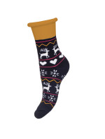 Netlačiace dámske zimné ponožky Milena 0118 X-MAS Froté 37-41