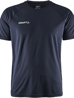 Craft Teamwear Squad Go Contrast Jersey M Pánske kontrastné športové tričko 82.2725 tmavomodré