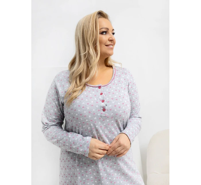 DU KN nočná košeľa FP 605.69 sivá DU KN nočná košeľa FP 605.69 sivá