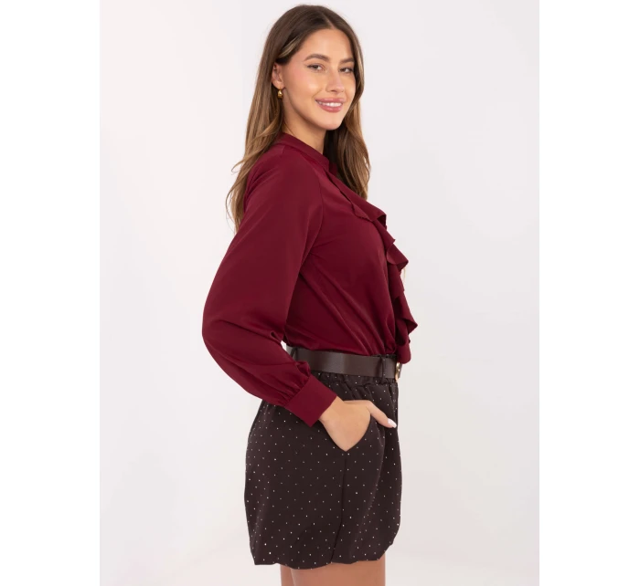 Koszula MI KS model 21480311 bordowy - FPrice