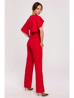 M670 Kombinéza s volánikmi - červená