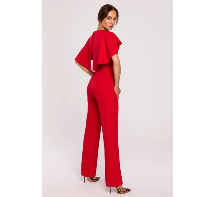 M670 Kombinéza s volánikmi - červená