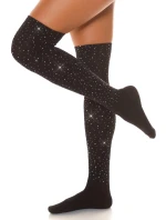 Dámske trblietavé podkolienky SH105 black - In-Stylefashion