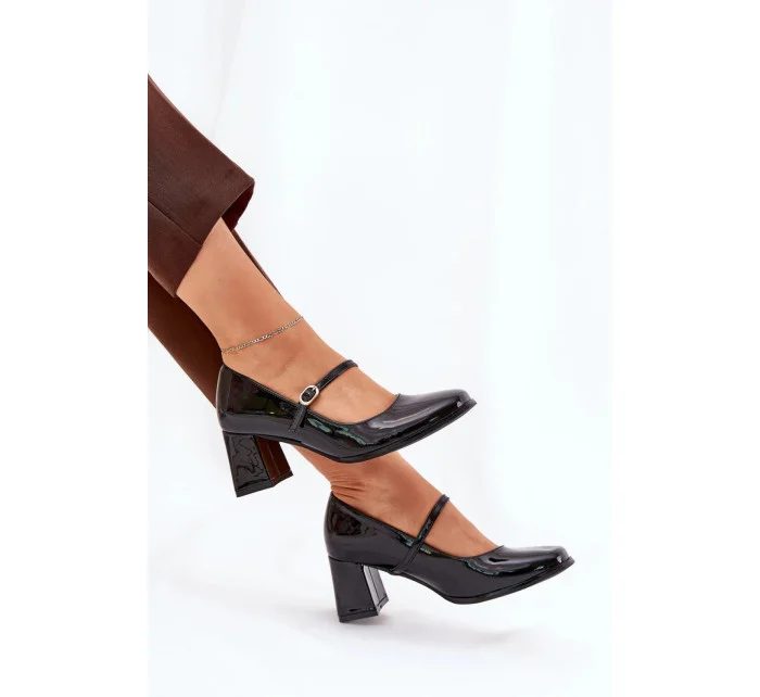 Dámske lodičky 9689 black - Krok vo veľkom štýle