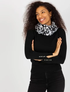 Dámska tunelová šatka AT KM ENEC B63-1.44P Biela s čiernou - FPrice