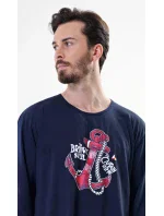 Pánská noční košile s dlouhým rukávem model 17843935 - Vienetta MAN Pánská noční košile s dlouhým rukávem model 17843935 - Vienetta MAN