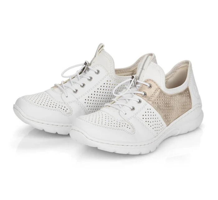 Pohodlná poltopánka Rieker W L3254-80 biela