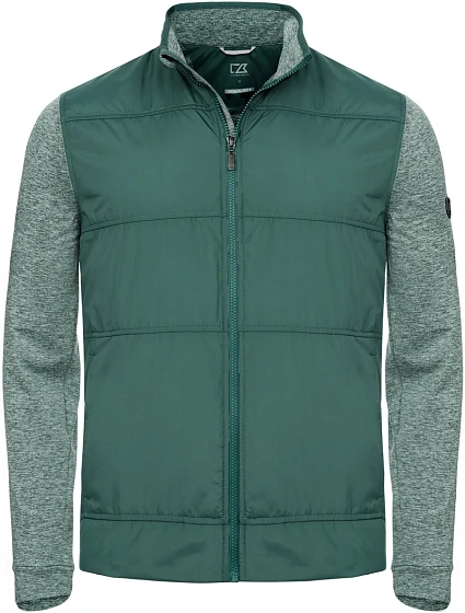Cutter & Buck Stealth Jacket Men Pánska hybridná strečová bunda 68.1442 borovicovo zelená Cutter & Buck Stealth Jacket Men Pánska hybridná strečová bunda 68.1442 borovicovo zelená