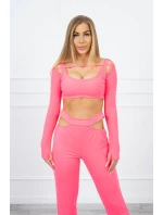 Súprava s blúzkou top ružová neónová Súprava s blúzkou top ružová neónová