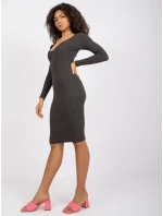 Šaty RV SK 7436.53 tmavá khaki